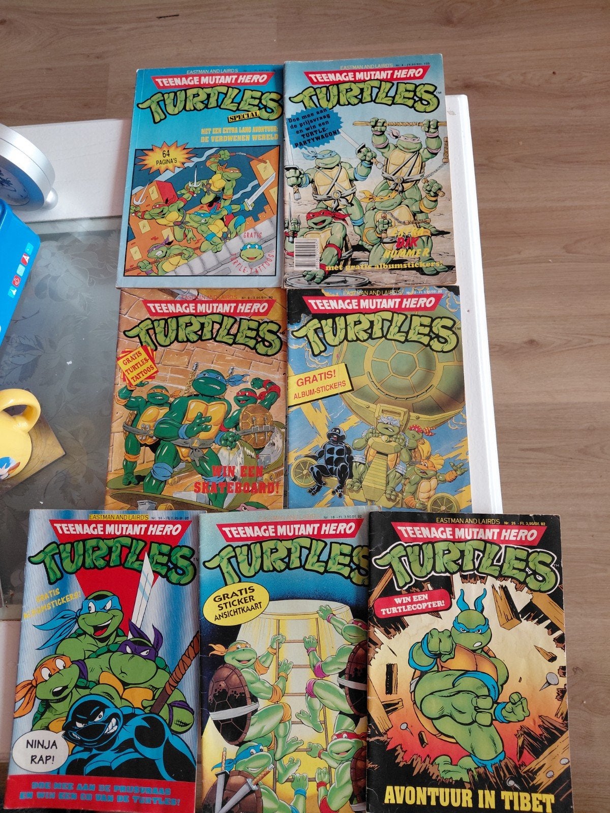 Teenage Mutant Hero Turtles 1,4,8,10,14,18,25., Boeken, Gelezen, Europa, Ophalen of Verzenden, Meerdere comics