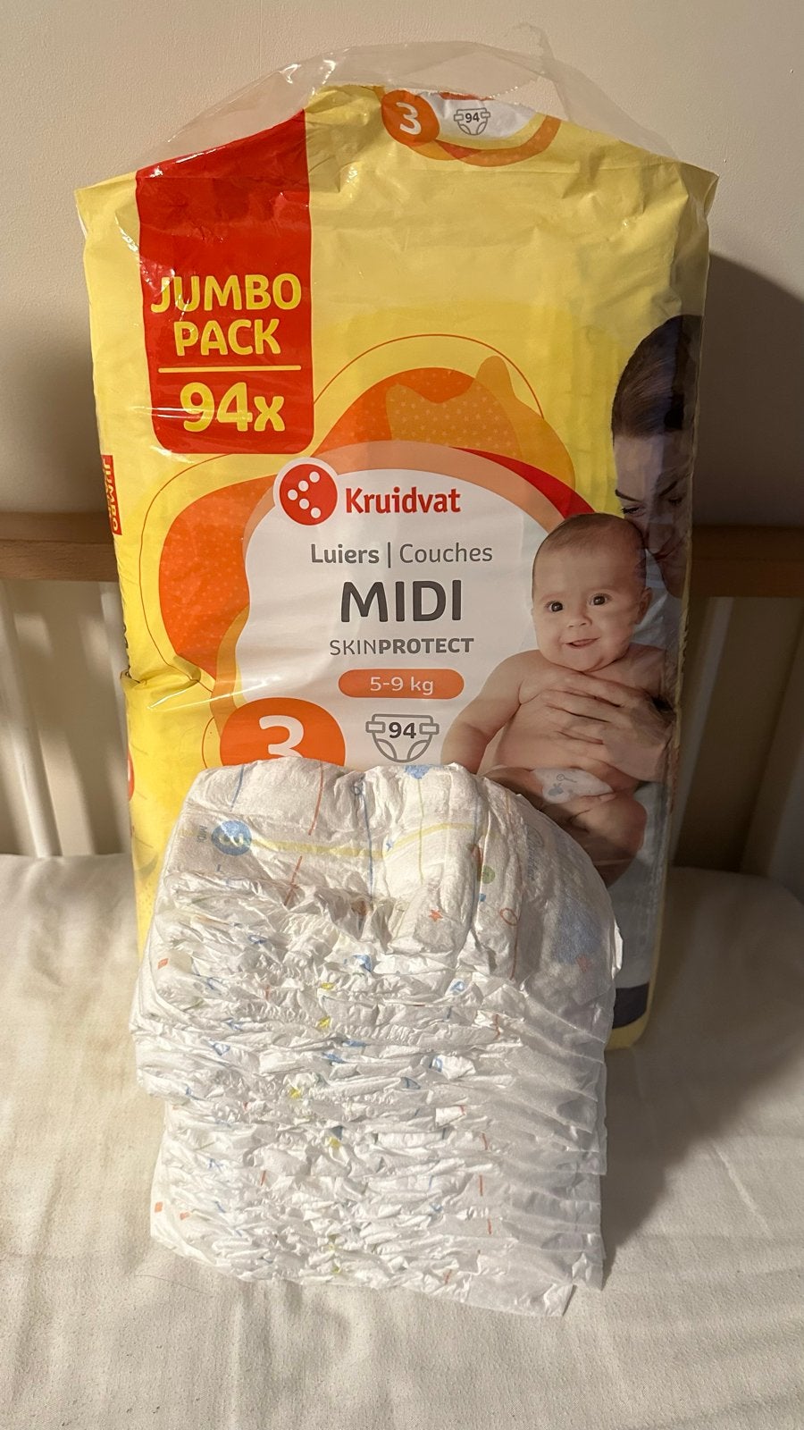 Kruidvat Luiers MIDI Skinprotect Maat 3, Ophalen, Zo goed als nieuw