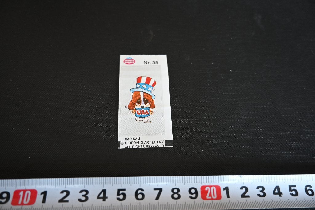 sticker kauwgom chewing gum strip sad sam dubble bubble #38, Ophalen of Verzenden, Zo goed als nieuw