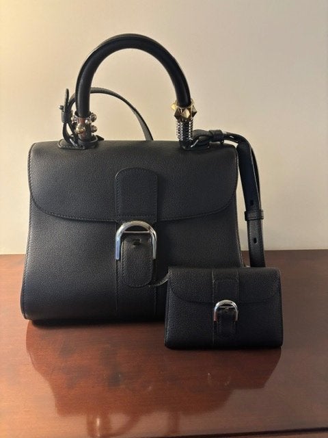 DELVAUX BRILLANT MM | COMPLETE SET | UITZONDERLIJKE STAAT, Ophalen of Verzenden, Zo goed als nieuw, Zwart, Handtas