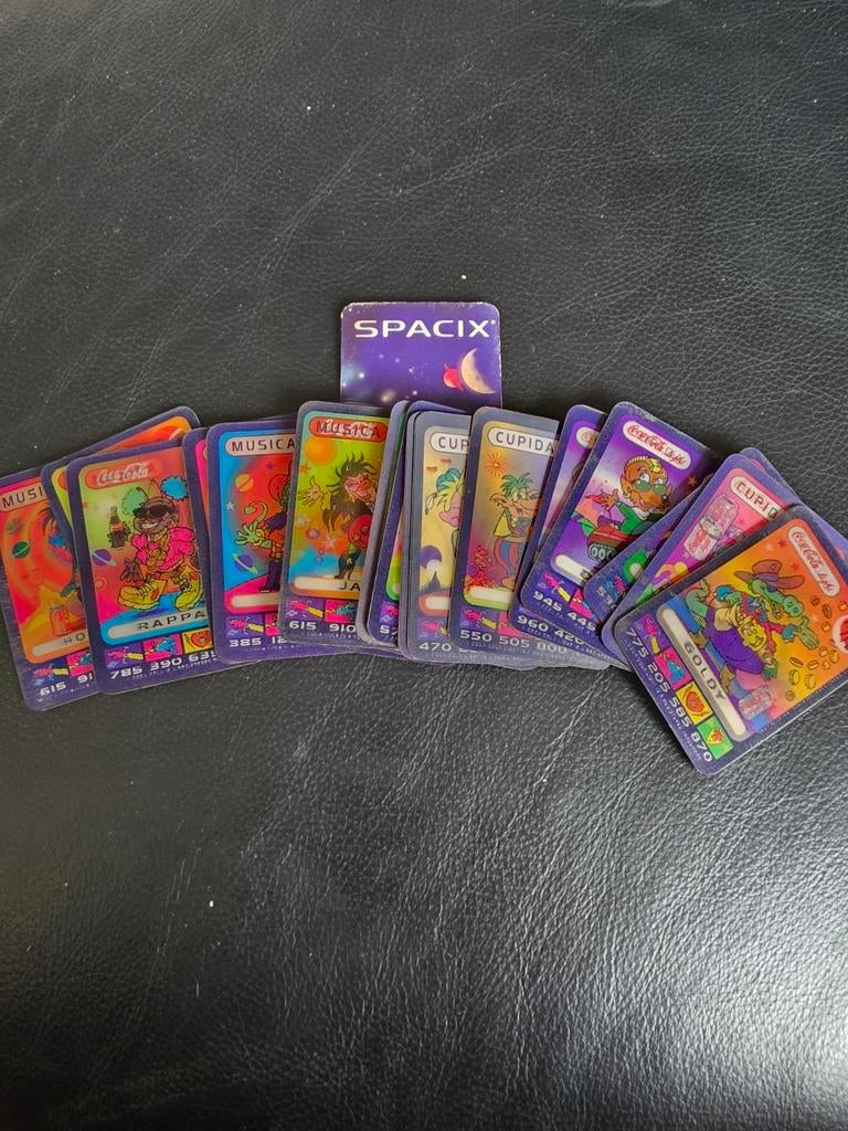 23x Spacix Coca-Cola kaarten - Vintage verzamelobjecten, Ophalen of Verzenden, Gebruikt, Meerdere kaarten