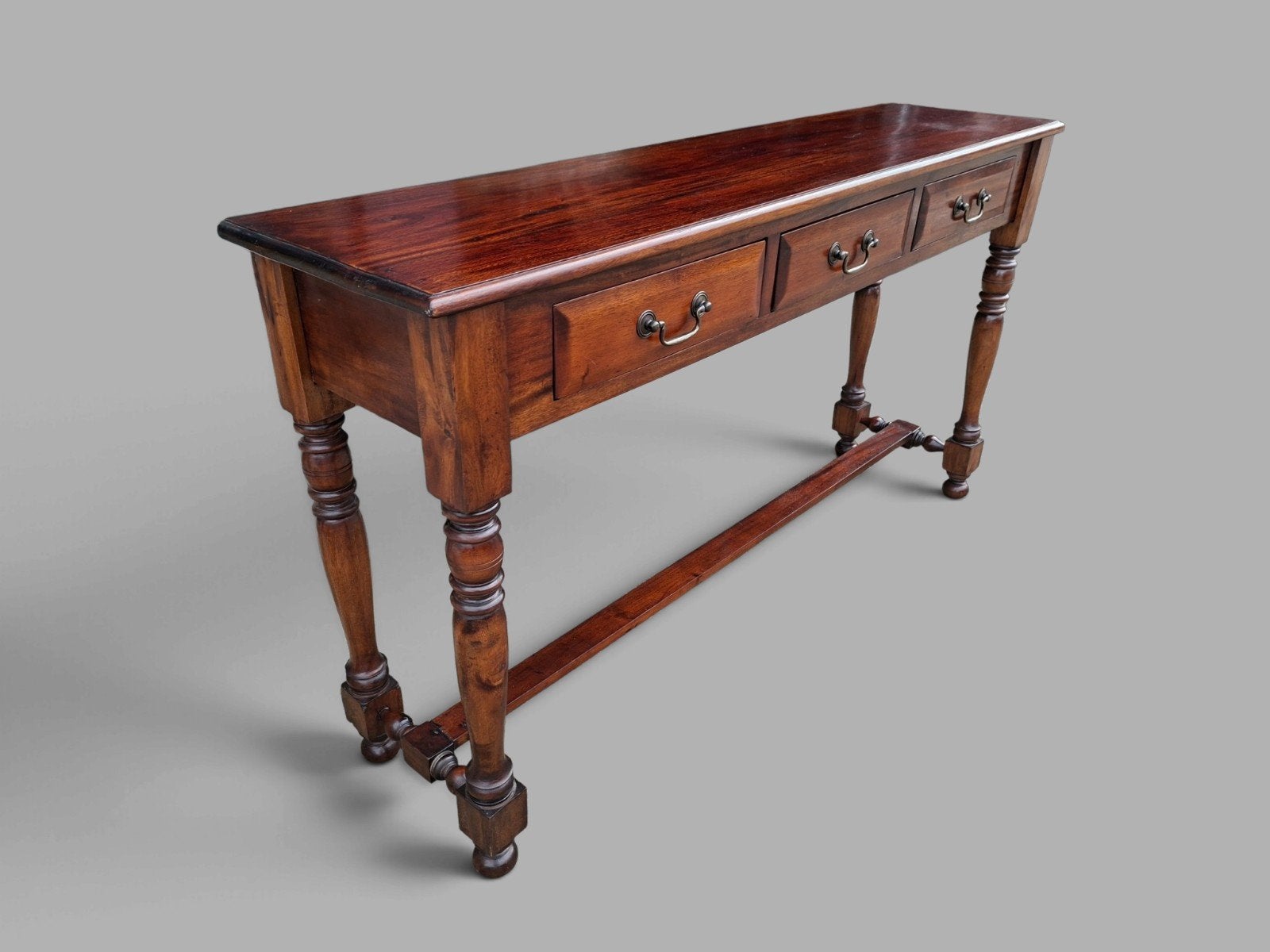 Klassieke Engelse sidetable, wandtafel, console afm: 140x34c, Ophalen of Verzenden