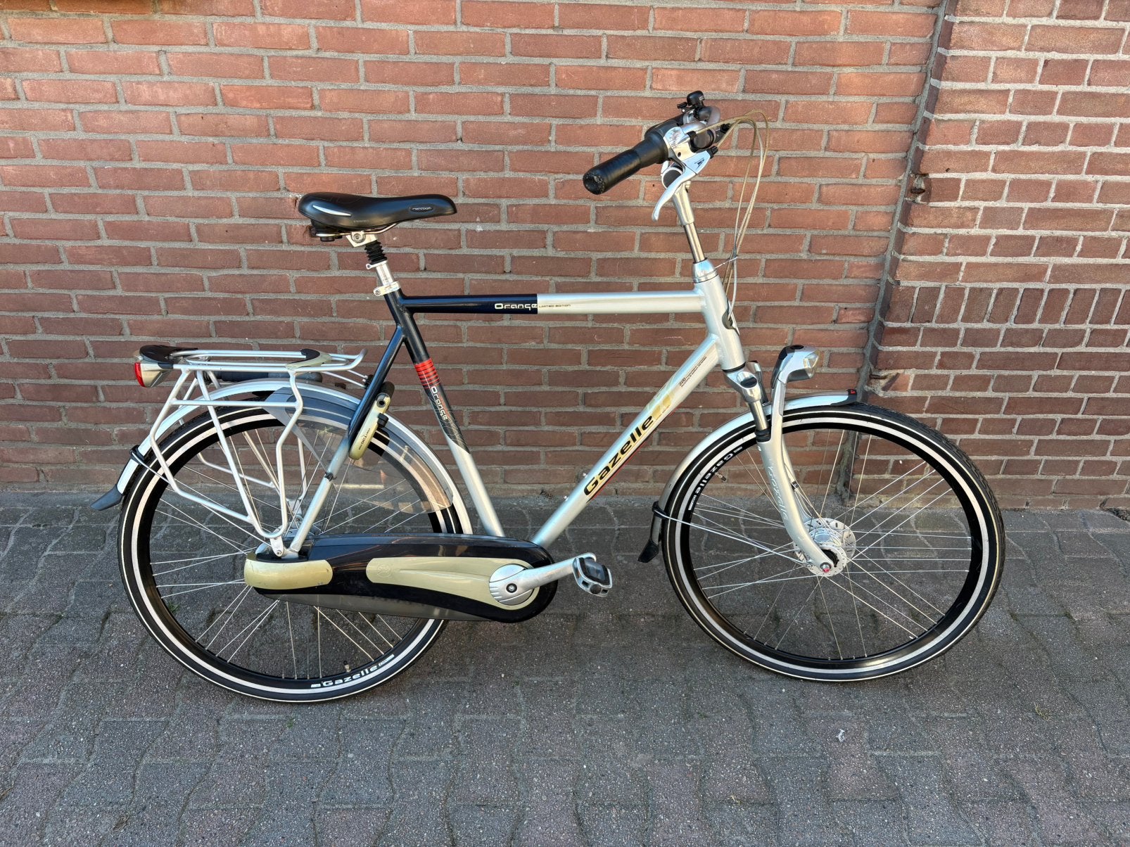 Te koop mooie Gazelle Orange hoge herenfiets 65cm 8versn, Fietsen en Brommers, Gebruikt, Versnellingen, Ophalen of Verzenden, 65 cm of meer