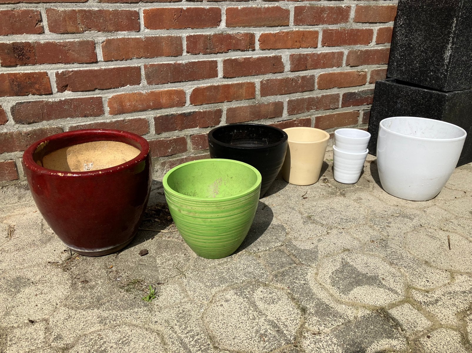 Verschillende planten potten, Tuin en Terras, Bloempotten, Ophalen, Gebruikt, Rond, Binnen