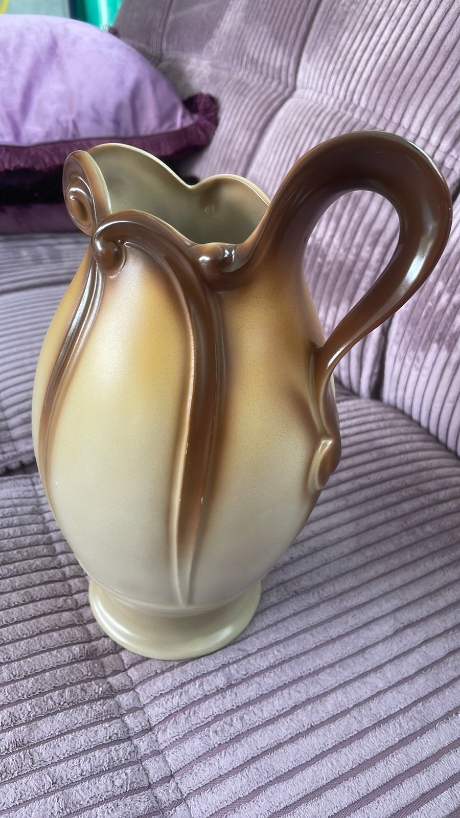 Charmante vaas plateel 26 cm, Ophalen of Verzenden