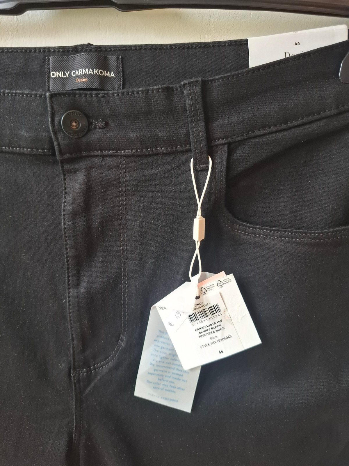 Only Carmakoma zwarte capri high waist broek maat: 46, Kleding | Dames, Zwart, Maat 46/48 (XL) of groter, Nieuw, Ophalen of Verzenden