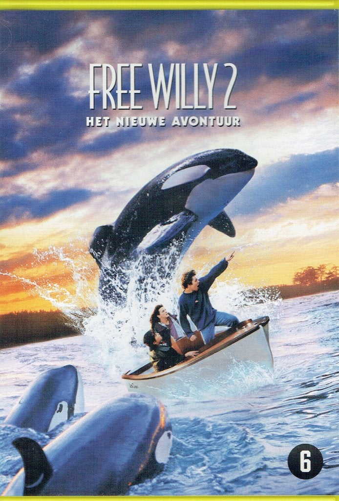DVD 'Free Willy' 2, Cd's en Dvd's, Avontuur, Inclusief doosje, Ophalen of Verzenden, Zo goed als nieuw