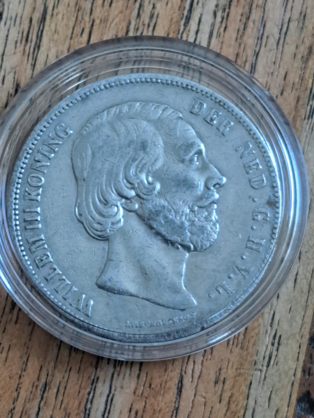 Rijksdaalder 1859 Willem III, Postzegels en Munten, Koning Willem III, Zilver, Ophalen of Verzenden, Losse munt