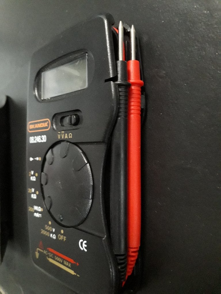 Skandia multimeter in etui en boekje, Doe-het-zelf en Verbouw, Ophalen of Verzenden, Nieuw, Multimeter