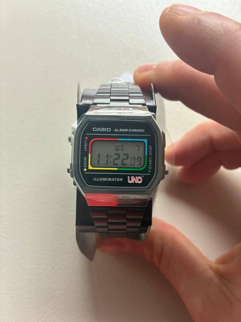 Casio horloge UNO variant - NIEUW, Ophalen of Verzenden, Nieuw, Staal, Overige merken
