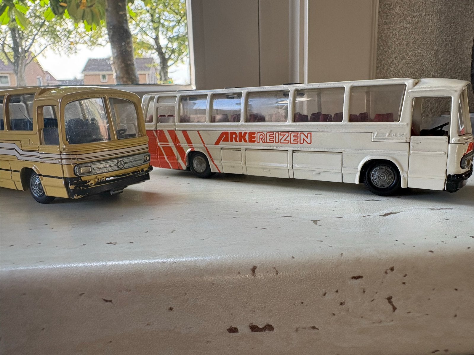 Set van 3 Vintage Modelbussen (Arke Reizen, Oad Reizen, Stey, Ophalen of Verzenden, Gebruikt, Bus of Vrachtwagen