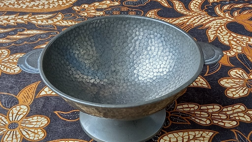 Mooie originele Art Deco kom uit Engeland van Poston London., Antiek en Kunst, Antiek | Tin, Ophalen of Verzenden