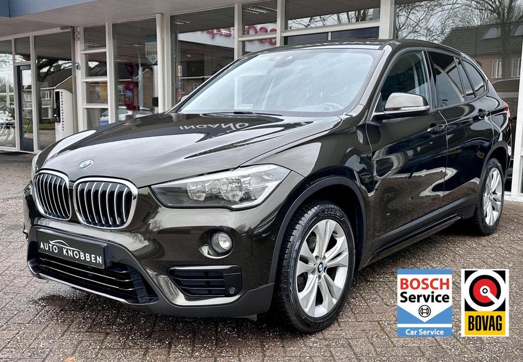 BMW X1 sDrive18i Sport Line Navi, Leer, Climat, Pdc, LM.., Auto's, BMW, 136 pk, Gebruikt, Bruin, Leder