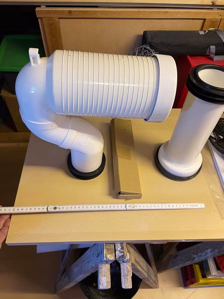 Geberit afvoeren, Doe-het-zelf en Verbouw, Buizen en Afvoer, Afvoer, Pvc, Nieuw, Ophalen of Verzenden