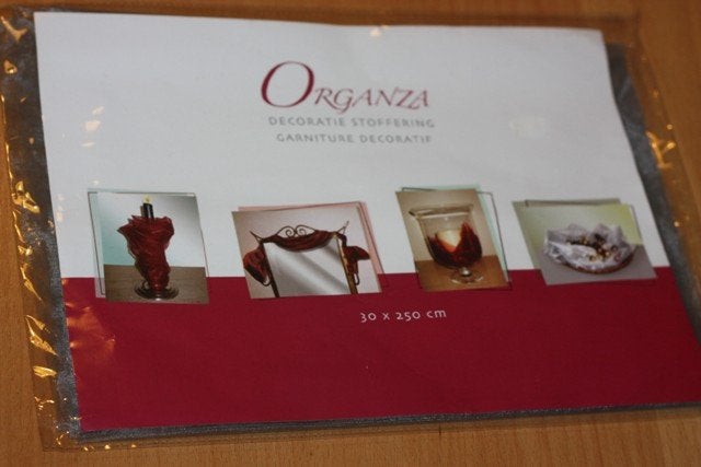 organza decoratiestof 30 x 250 cm - 40920, Ophalen of Verzenden, Nieuw