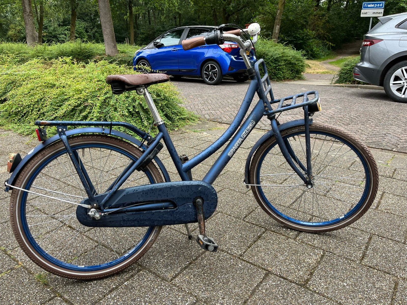 Sparta Pick-up Meisjesfiets - Blauw, Gebruikt 24 inch, Ophalen, Sparta, Gebruikt, Velgrem
