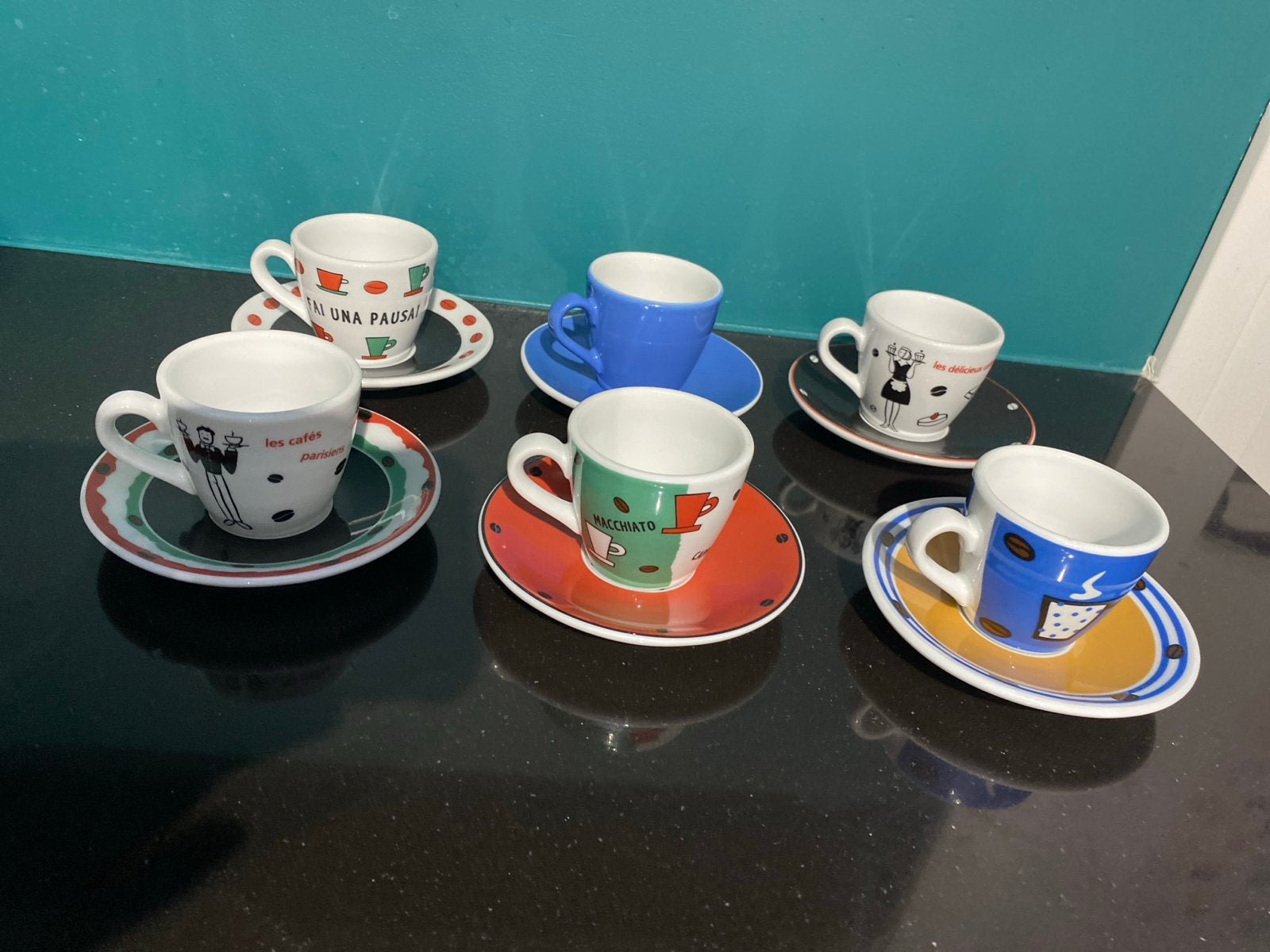 Leuke Espresso Glazen Set - Diverse Kleuren en Patronen, Huis en Inrichting, Overige merken, Ophalen of Verzenden, Zo goed als nieuw