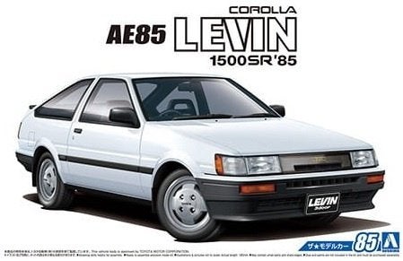 Toyota Corolla AE85 Levin 1500SR, 1/24, Aoshima, Overige merken, Auto, ., Groter dan 1:32