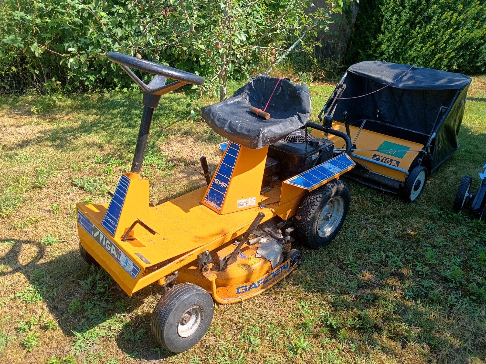 Stiga Garden 6HP Zitmaaier met Accessoires, Ophalen, Cirkelmaaier, Gebruikt, Stiga
