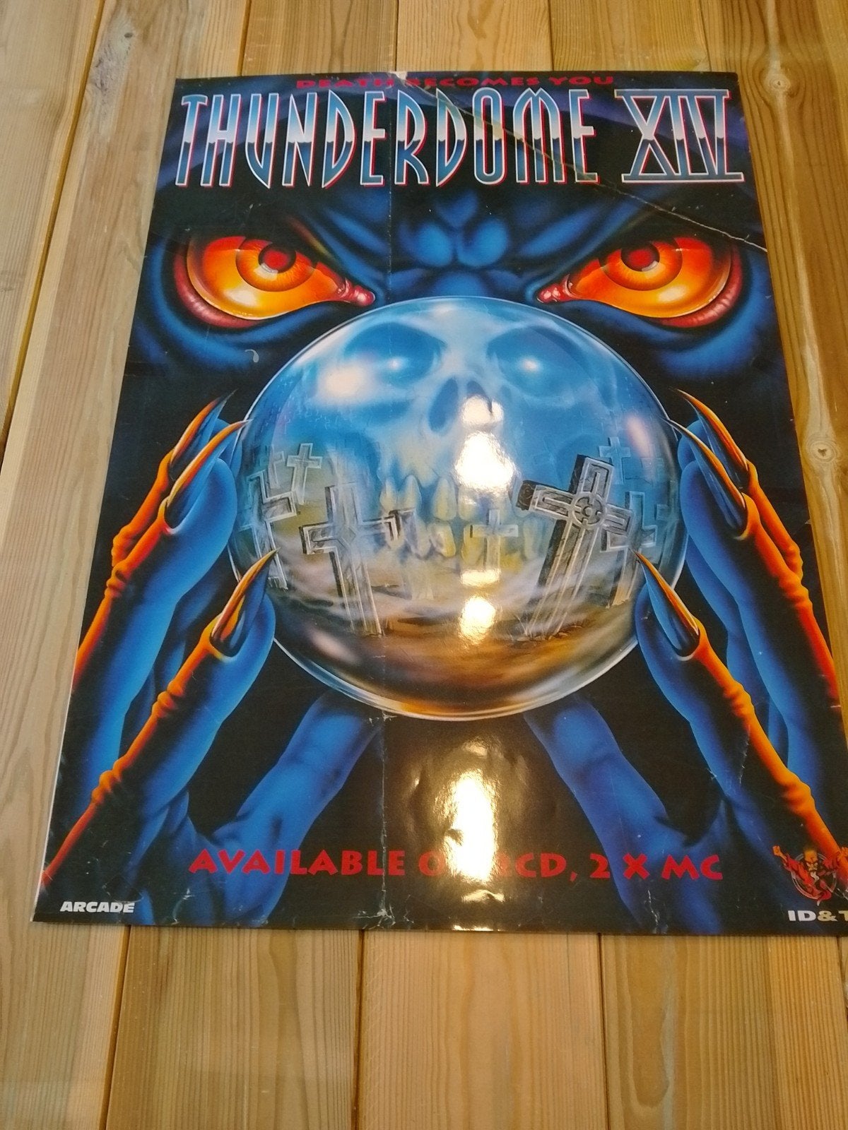 Thunderdome XIV poster hardcore gabber ID&T, Ophalen of Verzenden, Nieuw, Muziek