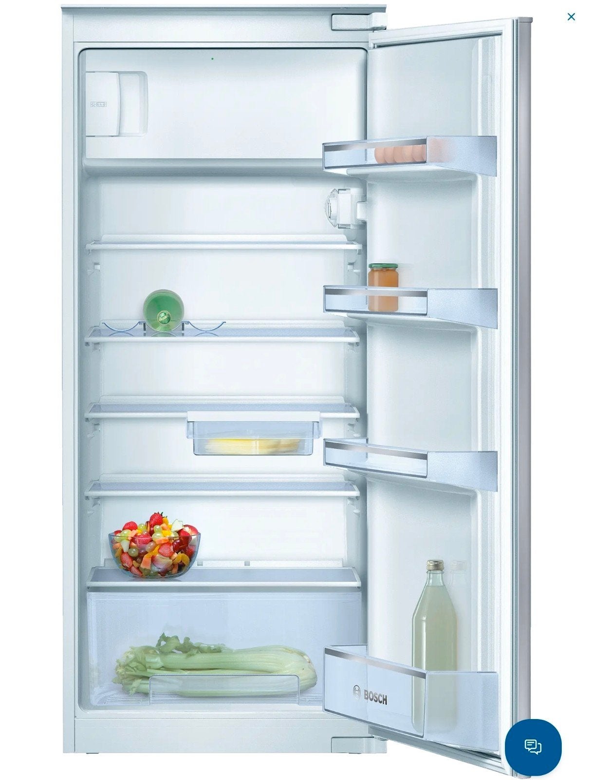 Bosch KIL24V21FF inbouwkoelkast met vriesvak, Witgoed en Apparatuur, Ophalen, 150 tot 200 liter, Gebruikt, 120 tot 140 cm