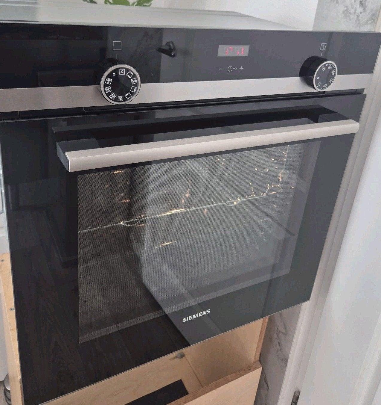 ALS NIEUW! SIEMENS inbouw oven met LED display, Witgoed en Apparatuur, Ophalen, Hete lucht, 60 cm of meer, Siemens