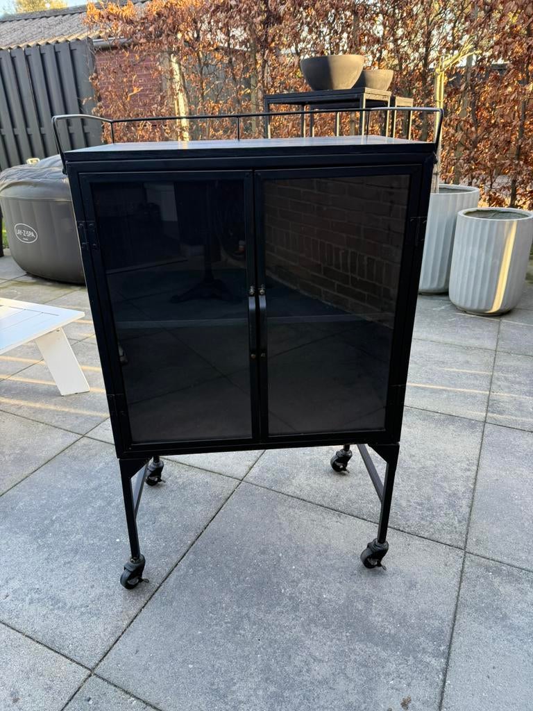 Apothekerskast op wieltjes, Ophalen, Zo goed als nieuw, 25 tot 50 cm, 50 tot 100 cm