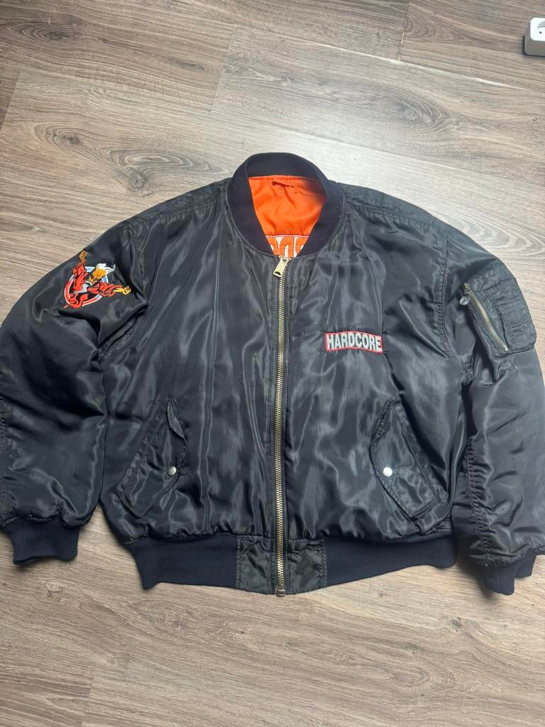 Thunderdome 1998 Hardcore bomber, Ophalen of Verzenden, Gedragen, Maat 56/58 (XL), Zwart
