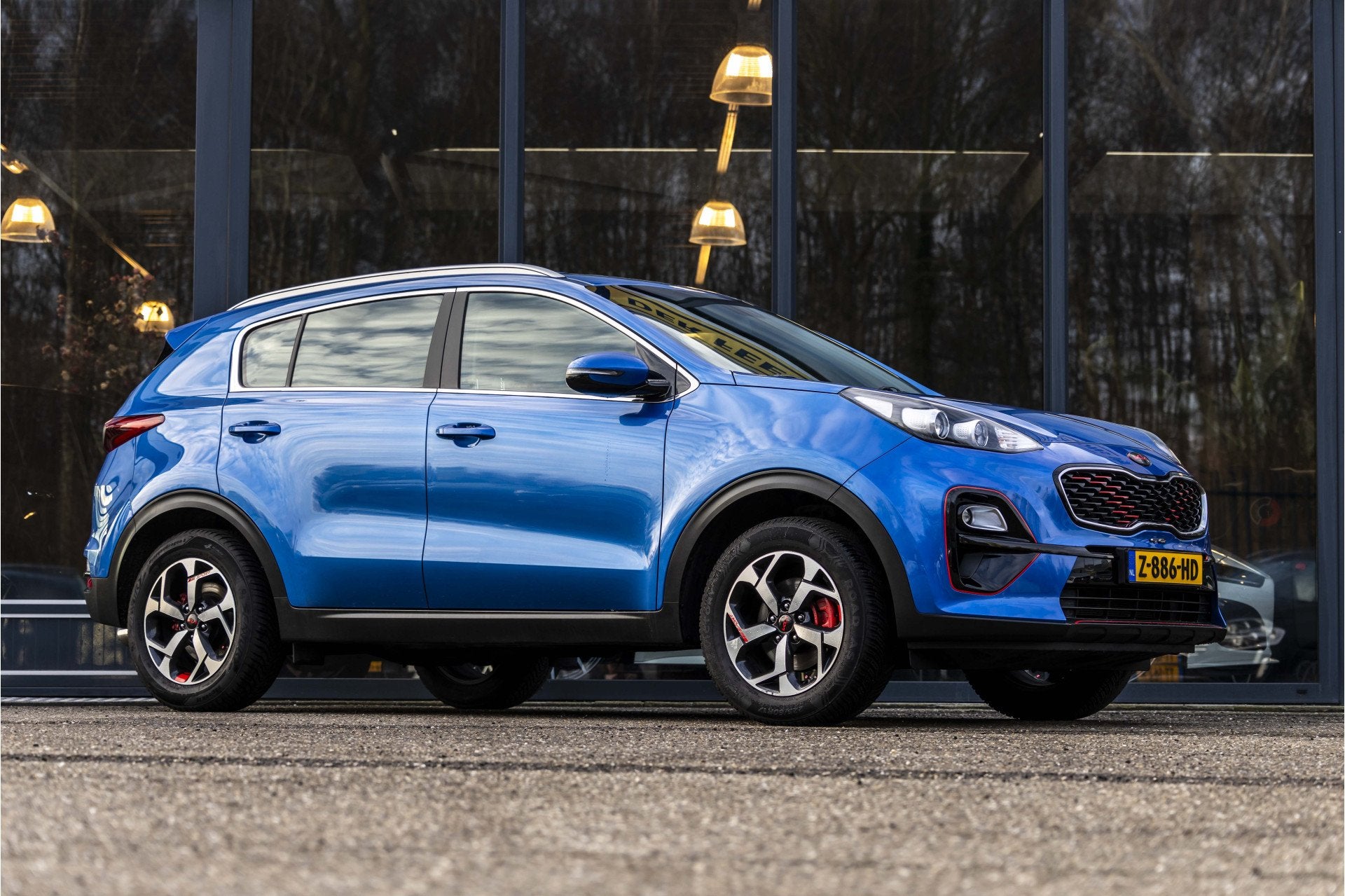 Kia Sportage 1.6 GDI DynamicLine | Trekhaak | Aanhangwagen g, Auto's, Voorwielaandrijving, Gebruikt, 4 cilinders, Blauw