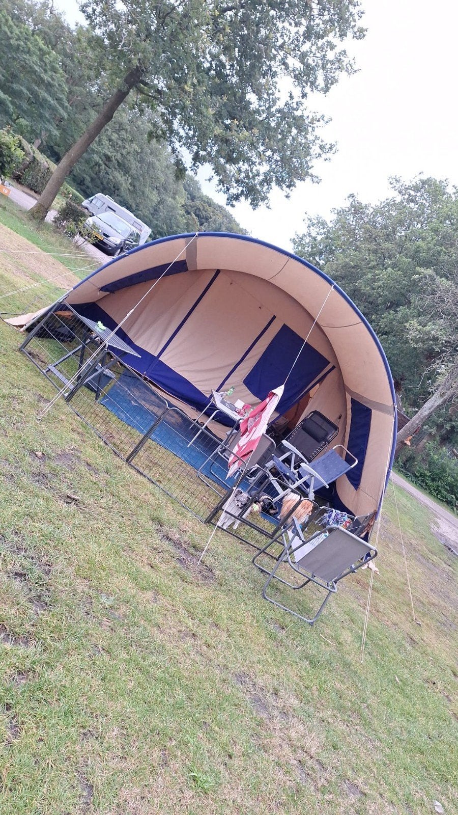 Vrijbuiter Michigan 6 persoons tunneltent van katoen, Ophalen, Gebruikt
