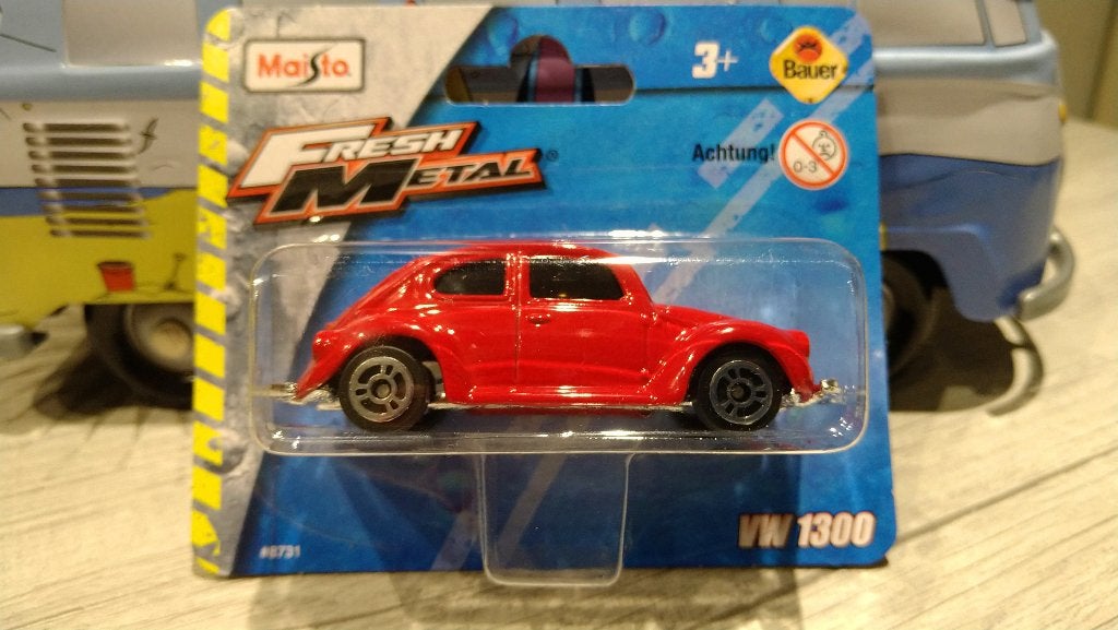 Maisto Fresh Metal Volkswagen VW 1300 Red 1:64, Ophalen of Verzenden, Nieuw, Auto