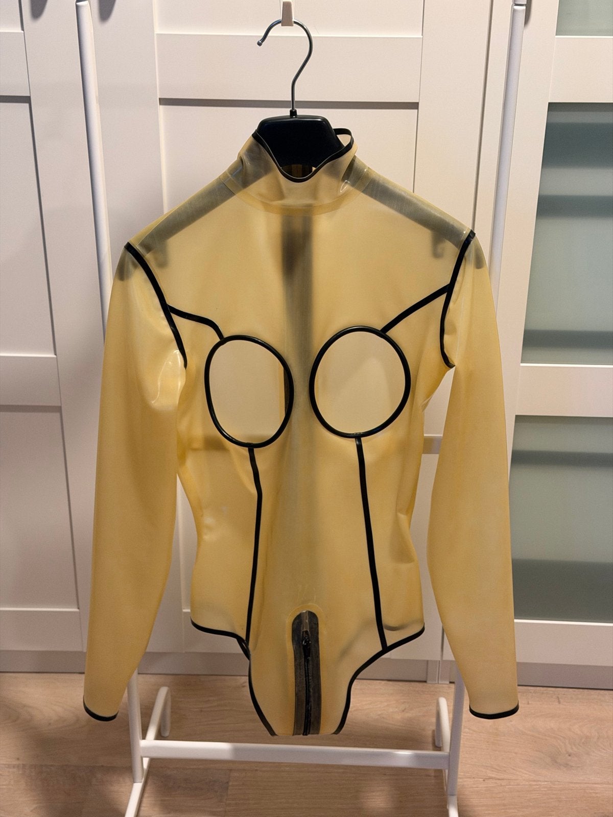 Latex Bodysuit met 2-weg rits - Uniek Design, Kleding | Dames, Verzenden, Gedragen