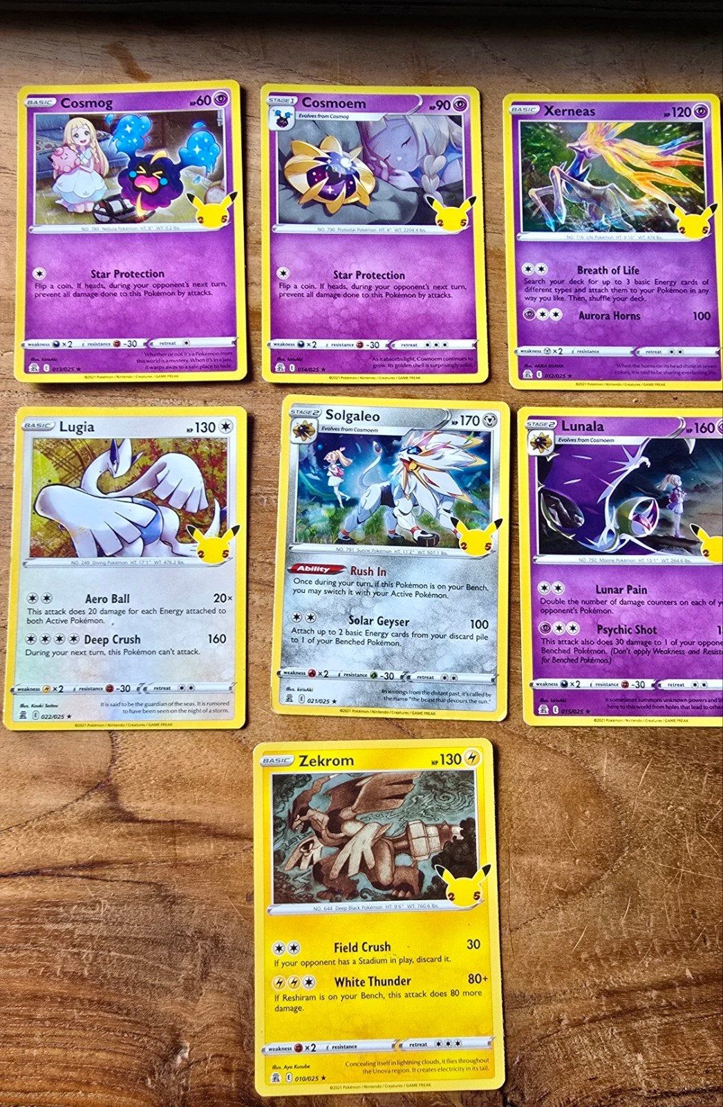 Pokémon Celebrations kaarten, Ophalen, Gebruikt, Meerdere kaarten