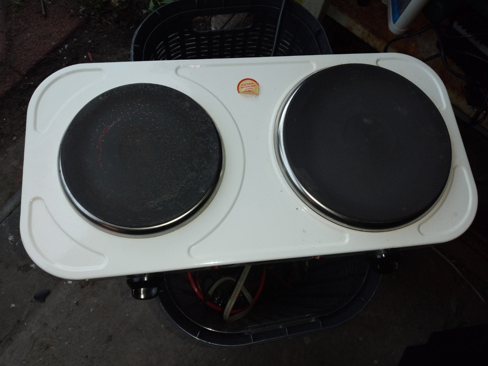 Tomado Elektrische Kookplaat met 2 Kookzones, Witgoed en Apparatuur, Kookplaten, Gebruikt, 3 kookzones of minder, Ophalen of Verzenden