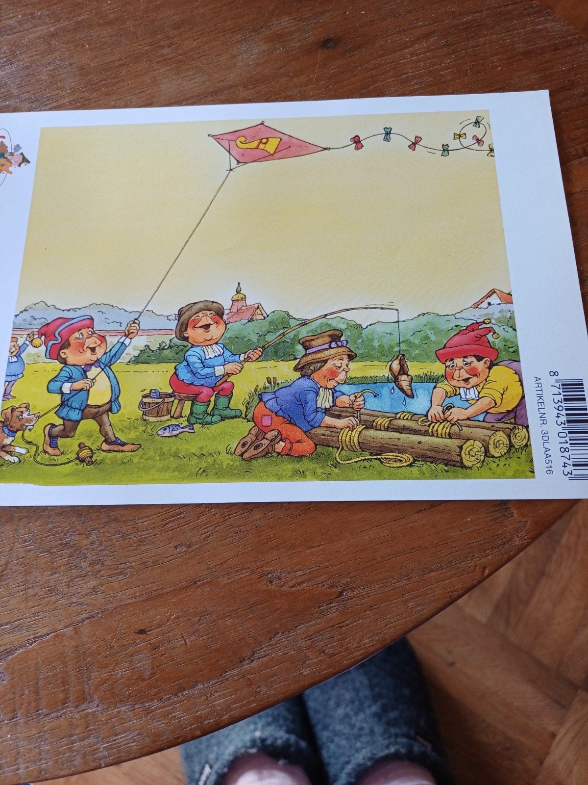 plaat afbeelding vliegeren De Efteling Laaf, Ophalen of Verzenden, Zo goed als nieuw, Overige typen