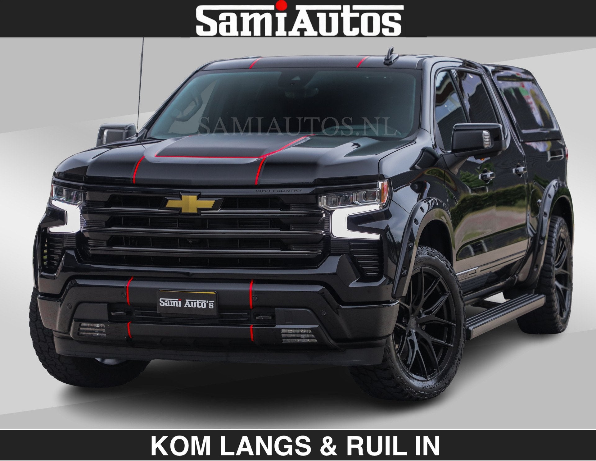 Chevrolet Silverado BEAST | HULK PACK | 6.2 V8 426PK | HUIF, Auto's, Bestelauto's, Automaat, 426 pk, Zwart, Vierwielaandrijving