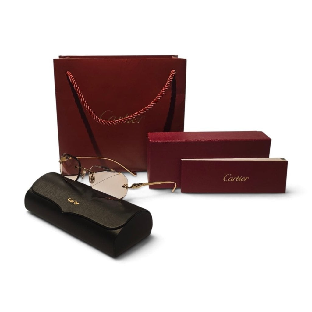 Cartier CT0058O Panthere Bril Goud 130 | Op Sterkte, Cartier, Gebruikt, Support@cartier.com, 13 Rue de la Paix, 75002 Paris
France