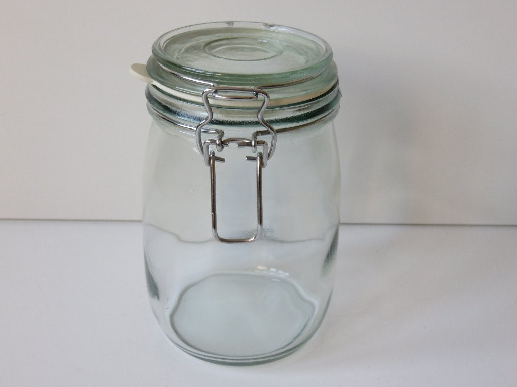 Glazen weckpot, Voorraadpot, Ophalen of Verzenden, Zo goed als nieuw, Glas