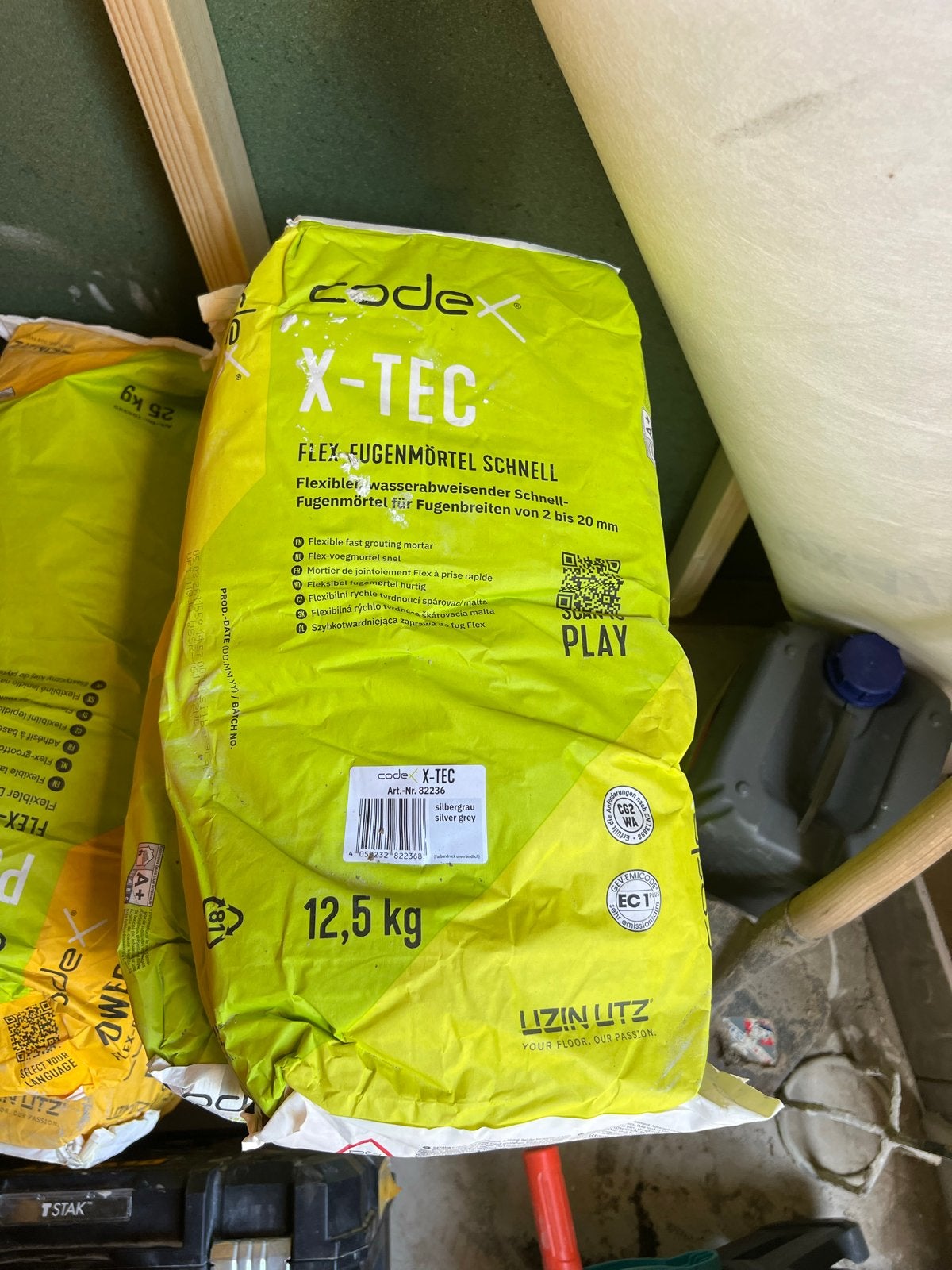 Codex X-TEC Flex Fugenmörtel Snel 6 st- 12,5 kg zilvergrijs, Overige typen, Nieuw, 10 m² of meer, Overige materialen