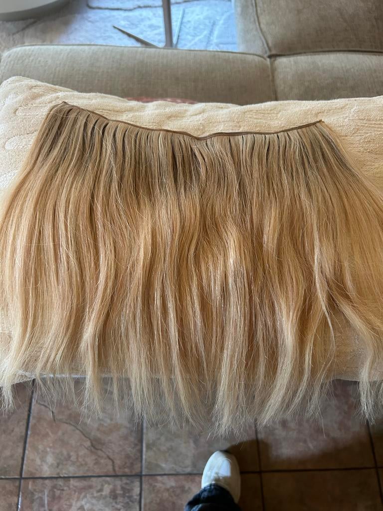 Blonde extensions - Echt haar, Sieraden, Tassen en Uiterlijk, Uiterlijk | Haarverzorging, Zo goed als nieuw, Pruik of Haarverlenging
