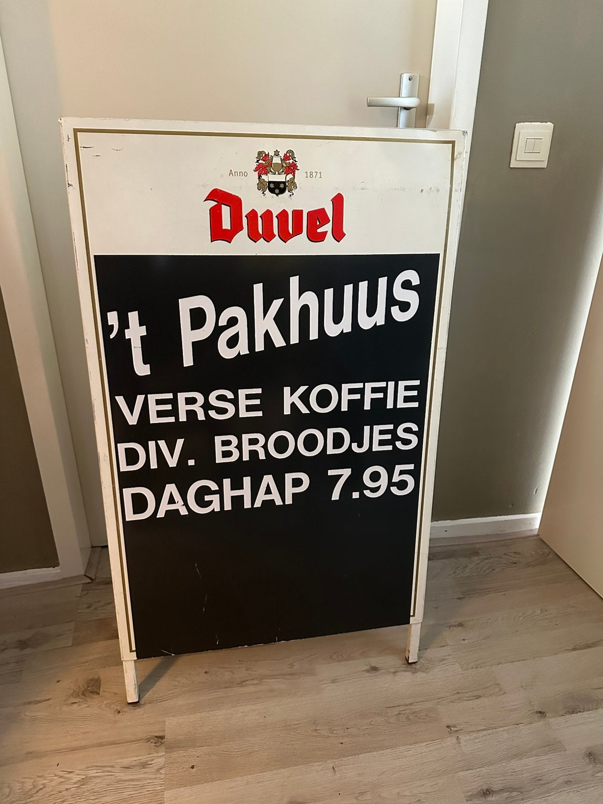 Duvel reclamebord bier reclame metaal, Ophalen of Verzenden, Reclamebord