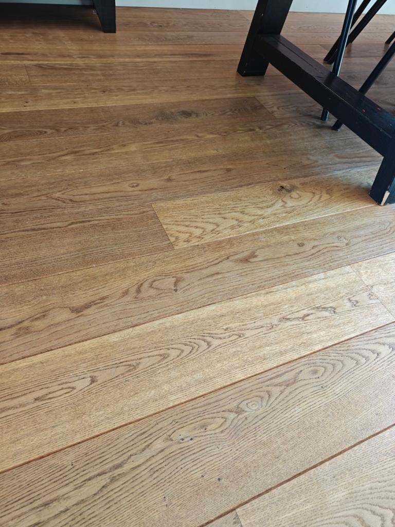 Houten vloer ruim 30vierkante meter, Ophalen, 50 tot 150 cm, 10 m² of meer, 10 tot 30 cm