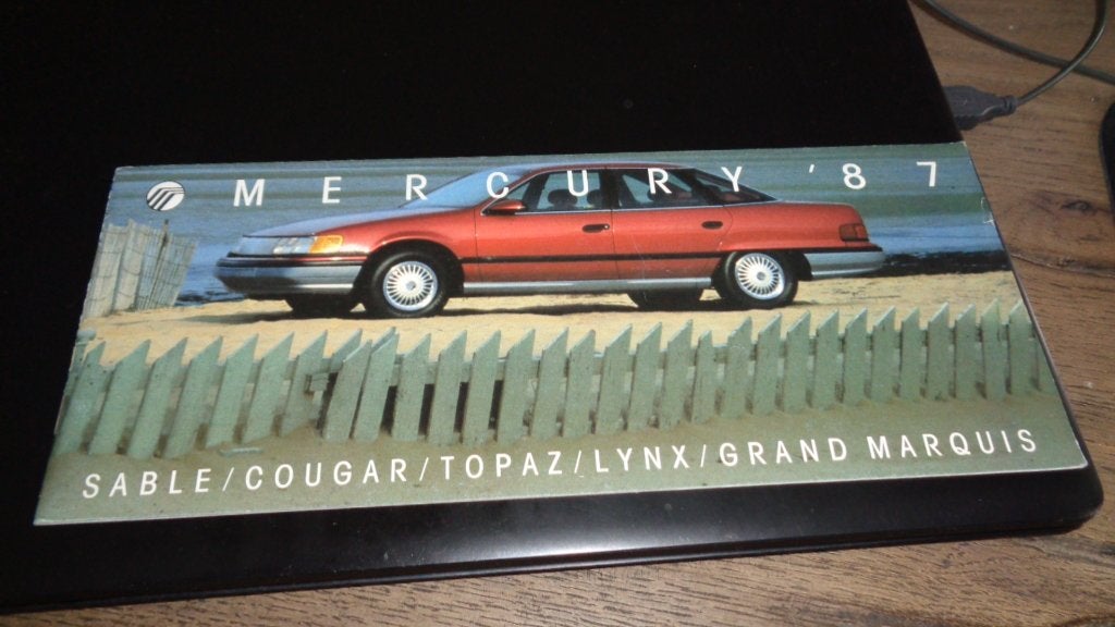 ZELDZAME USA Folder MERCURY  1987, Verzenden, Zo goed als nieuw, Overige merken