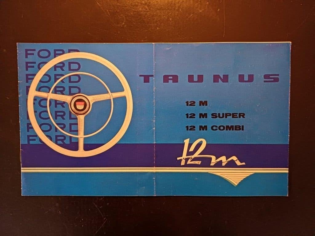 FORD TAUNUS 12M brochure folder origineel NL, Ophalen of Verzenden, Zo goed als nieuw, Ford