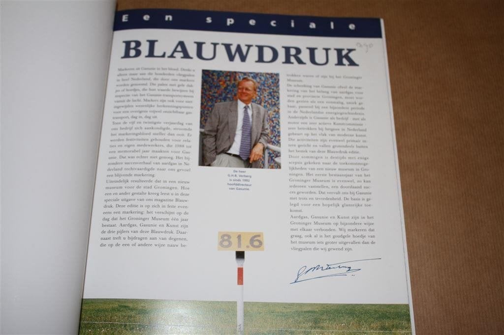 Blauwdruk 95/3. Een speciale editie. Groninger Museum., Ophalen of Verzenden, Gelezen