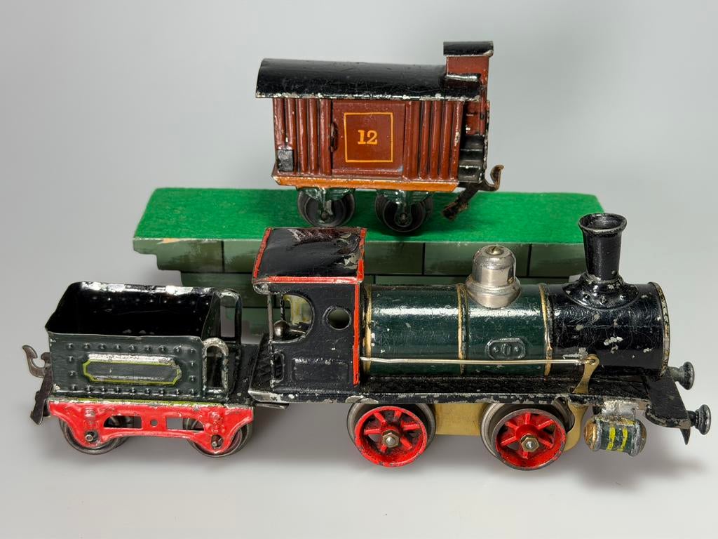 Marklin oeroud 1904 treinset spoor 0, Antiek en Kunst, Ophalen of Verzenden