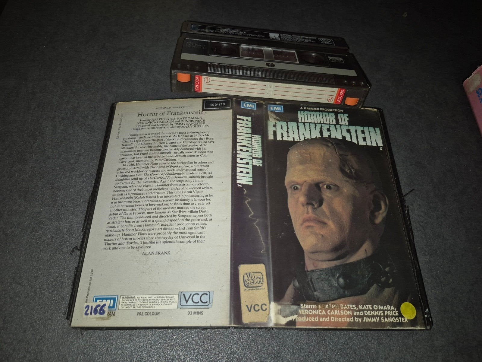 HORROR OF FRANKENSTEIN op VCC. HORROR op THORN EMI, Vanaf 16 jaar, Ophalen of Verzenden, Zo goed als nieuw, Horror