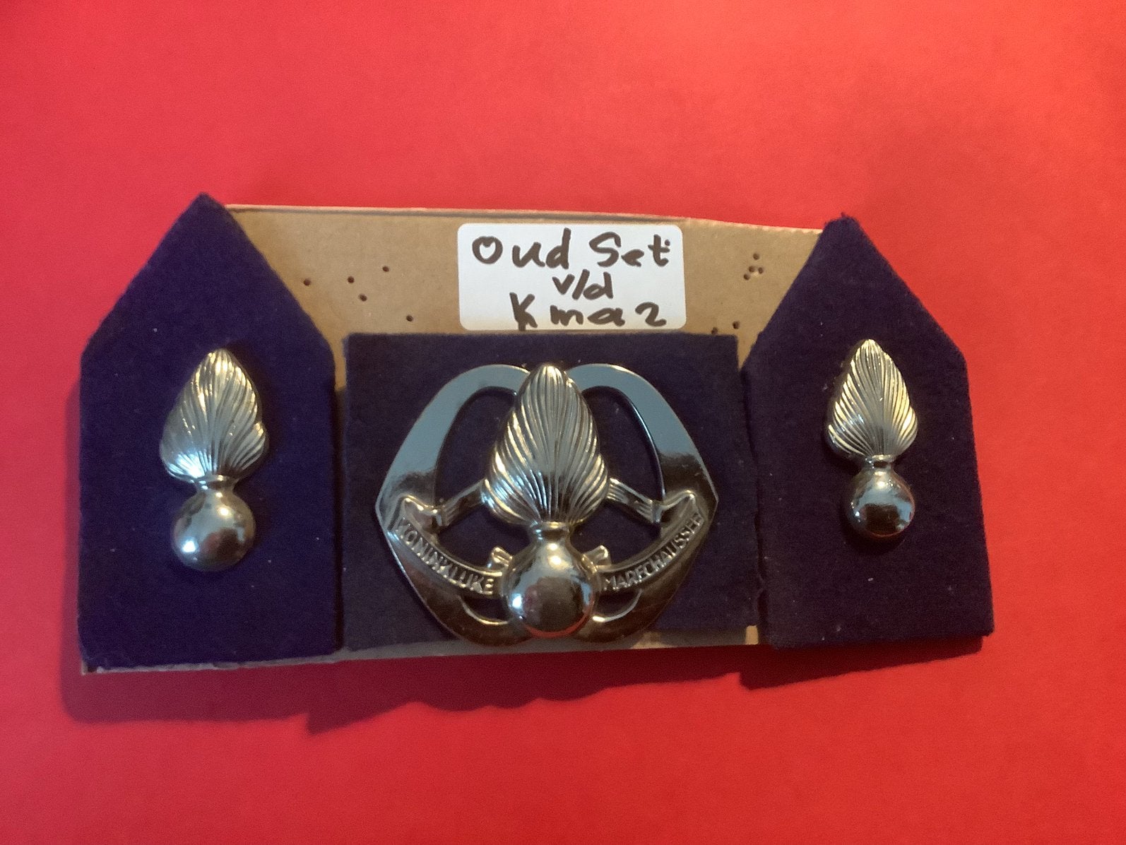 Set Kmar emblemen, Ophalen of Verzenden, Marechaussee, Nederland, Embleem of Badge