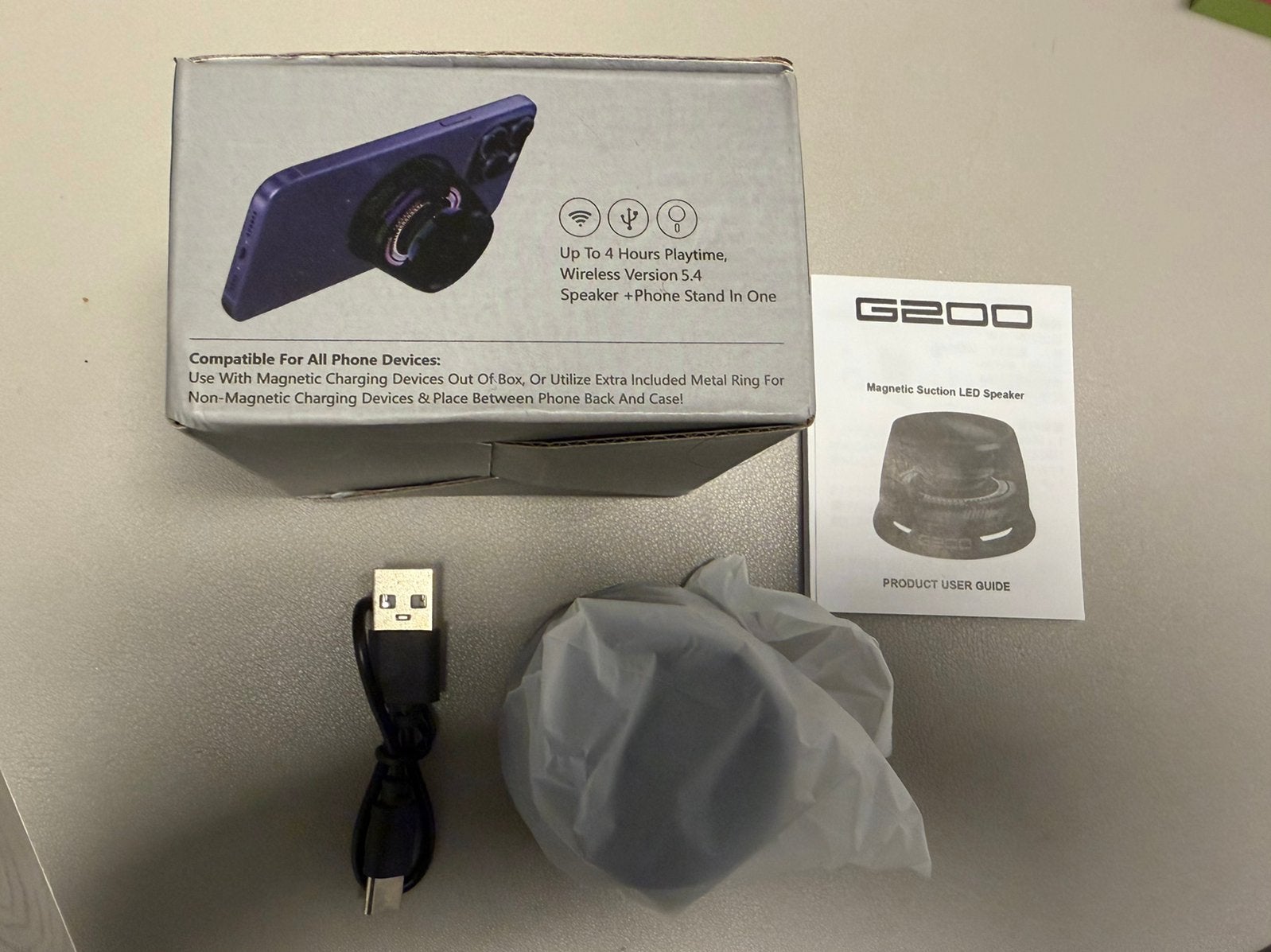 Ultra portable LED speaker, Bluetooth, draadloos, nieuw, Ophalen of Verzenden, Nieuw