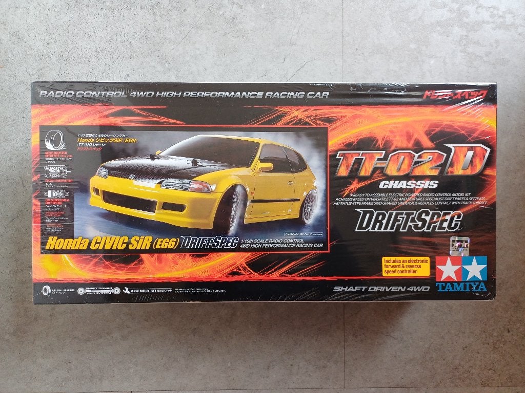 Tamiya 58637 RC Honda CIVIC SiR (EG6) TT-02D Drift Nieuw, Elektro, Nieuw, Ophalen of Verzenden, Schaal 1:10